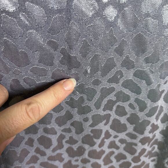 Citron Santa Monica dress small long silver metallic India damask laganlook - Picture 10 of 13